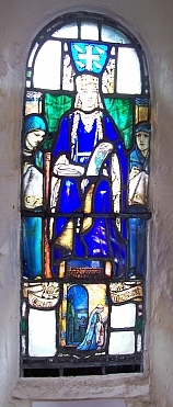 Edinburgh castle - Stained glass windows of St. Margaret's chapel