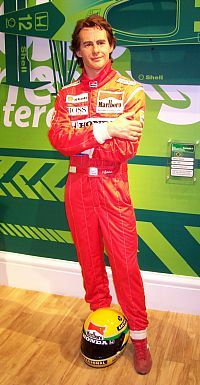 Musée Madame Tussaud - Figure de cire d'Ayrton Senna