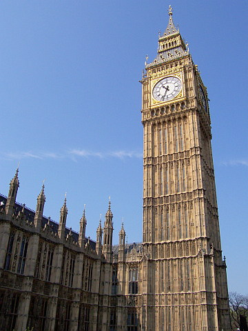 Parlement de Westminster - tour de l'horloge