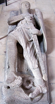 Temple church - Templar recumbent statue