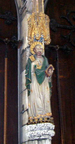 Cathédrale de York - Statue de Saint-Pierre