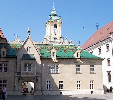 Bratislava - Ancien hôtel de ville vu de la cour