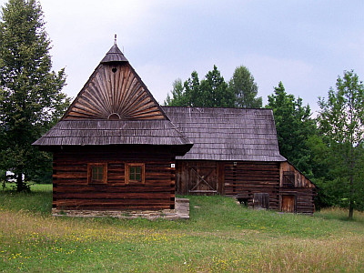 Ferme en bois du musée de plein air de Martin