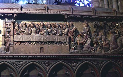 Our Lady of Paris - Choir wall, Last Supper