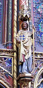 Sainte-Chapelle - Sculpture d'un apôtre (vue n°2)