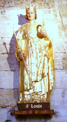 Statue de Saint-Louis dans l'église Notre-Dame-des-Sablons