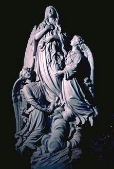 Grotte de la Sainte-Baume - Statue de la montée aux cieux de Sainte-Marie-Madeleine