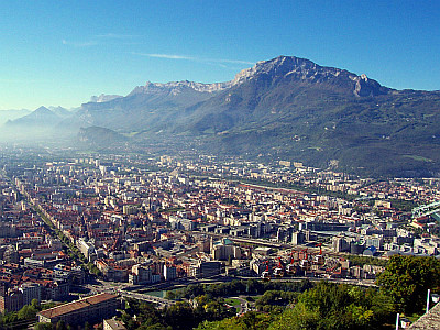 Vue sur la ville de Grenoble