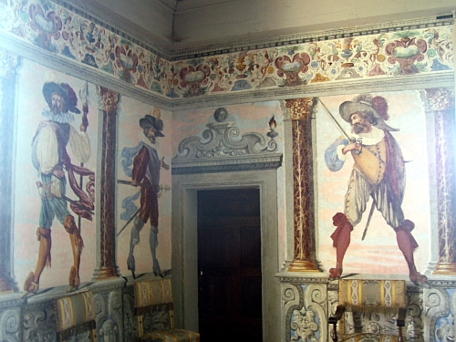 Fléchères castle - Fresco of the room of the Provost (view 2)