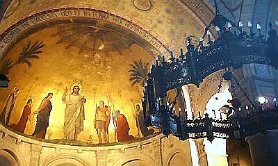 Ainay abbey - Fresco of the abside