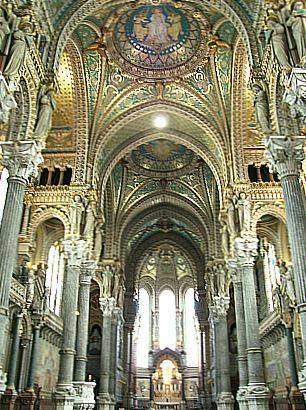 Inside Fourviere basilica