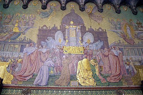 Basilique de Fourvière - Mosaïques du dogme de l'Immaculée Conception (1864)