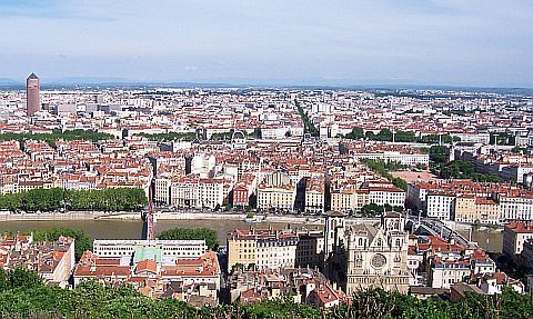 Overlooking Lyon from the basilica