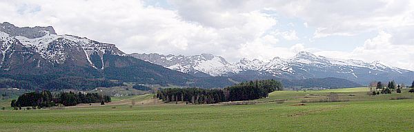 Vercors - Snow-capped mountains of Villars de Lans